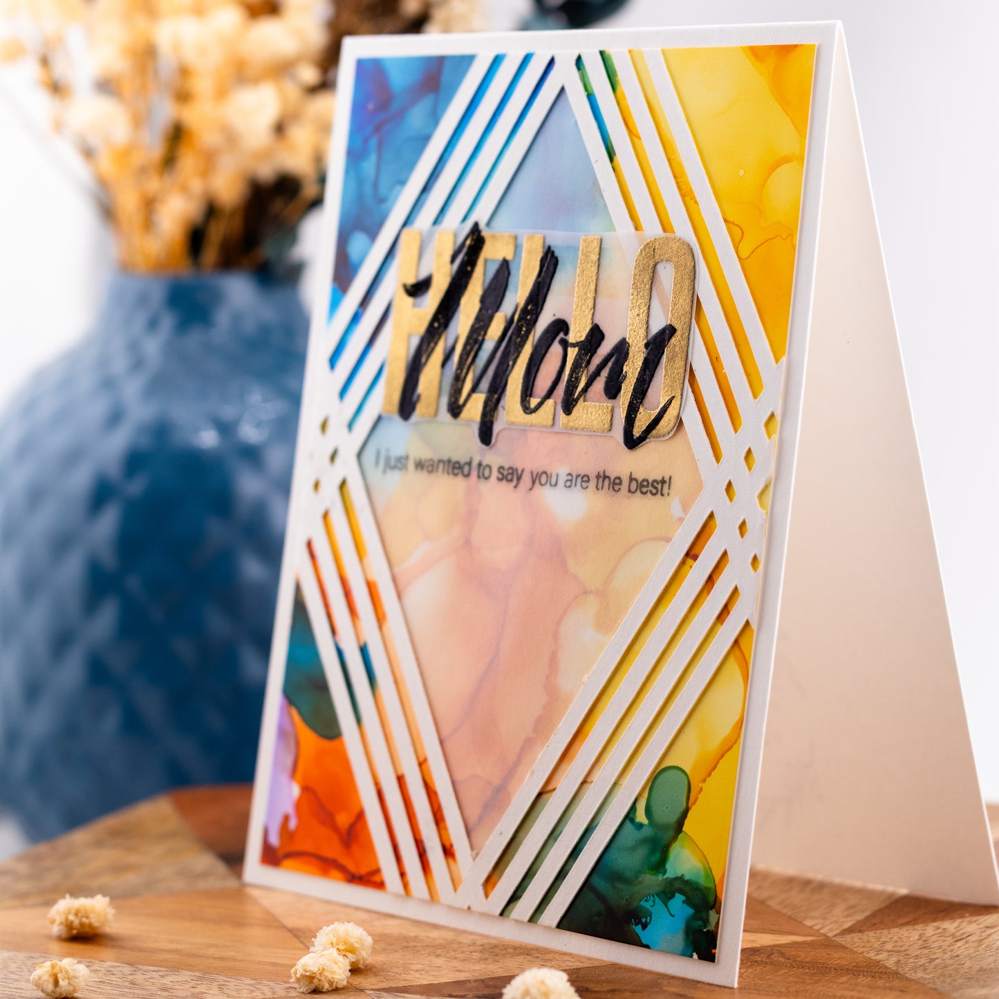 Hello, Mom - Handmade Greeting Card