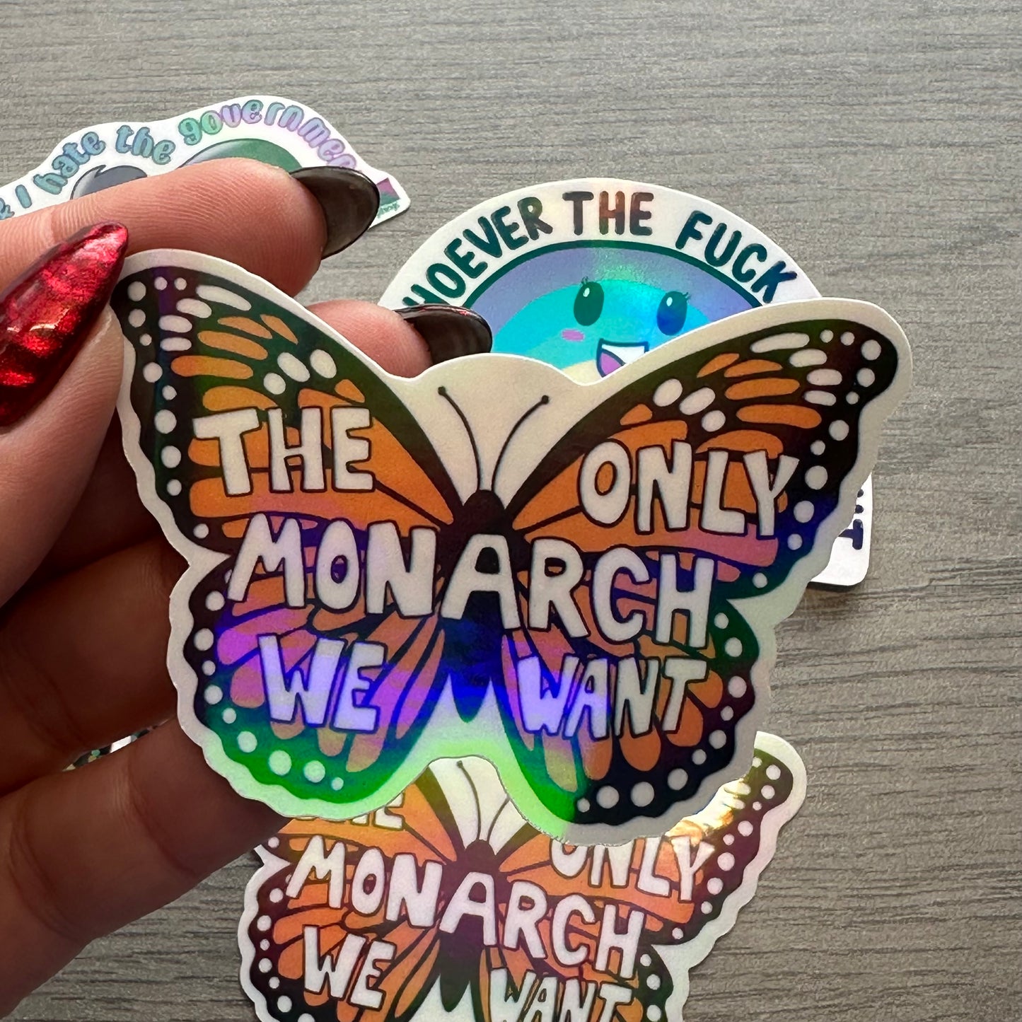 The Only Monarch We Want Vinyl Sticker