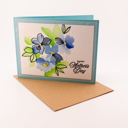 Floral Mother's Day - Handmade Greeting Card