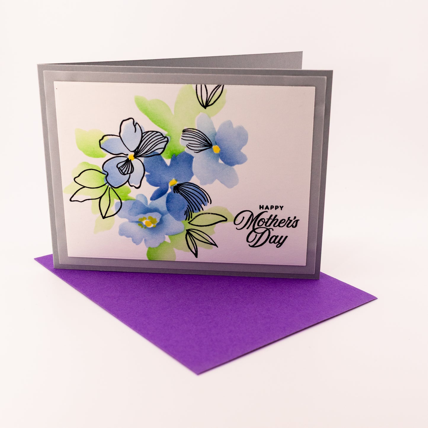 Floral Mother's Day - Handmade Greeting Card