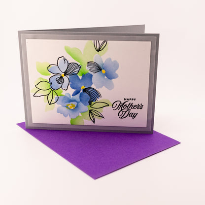 Floral Mother's Day - Handmade Greeting Card