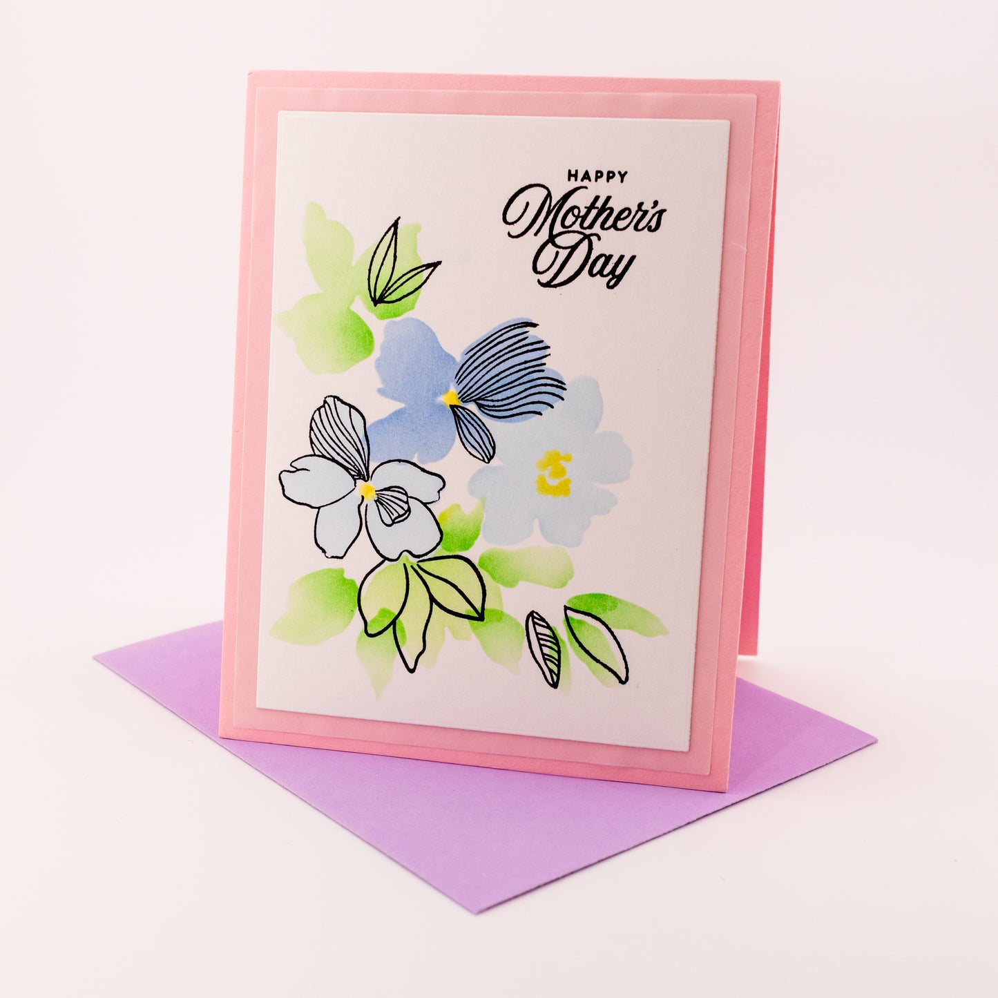 Floral Mother's Day - Handmade Greeting Card