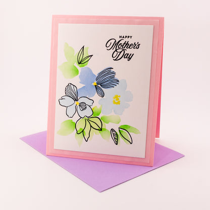 Floral Mother's Day - Handmade Greeting Card