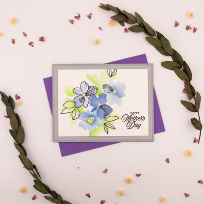 Floral Mother's Day - Handmade Greeting Card