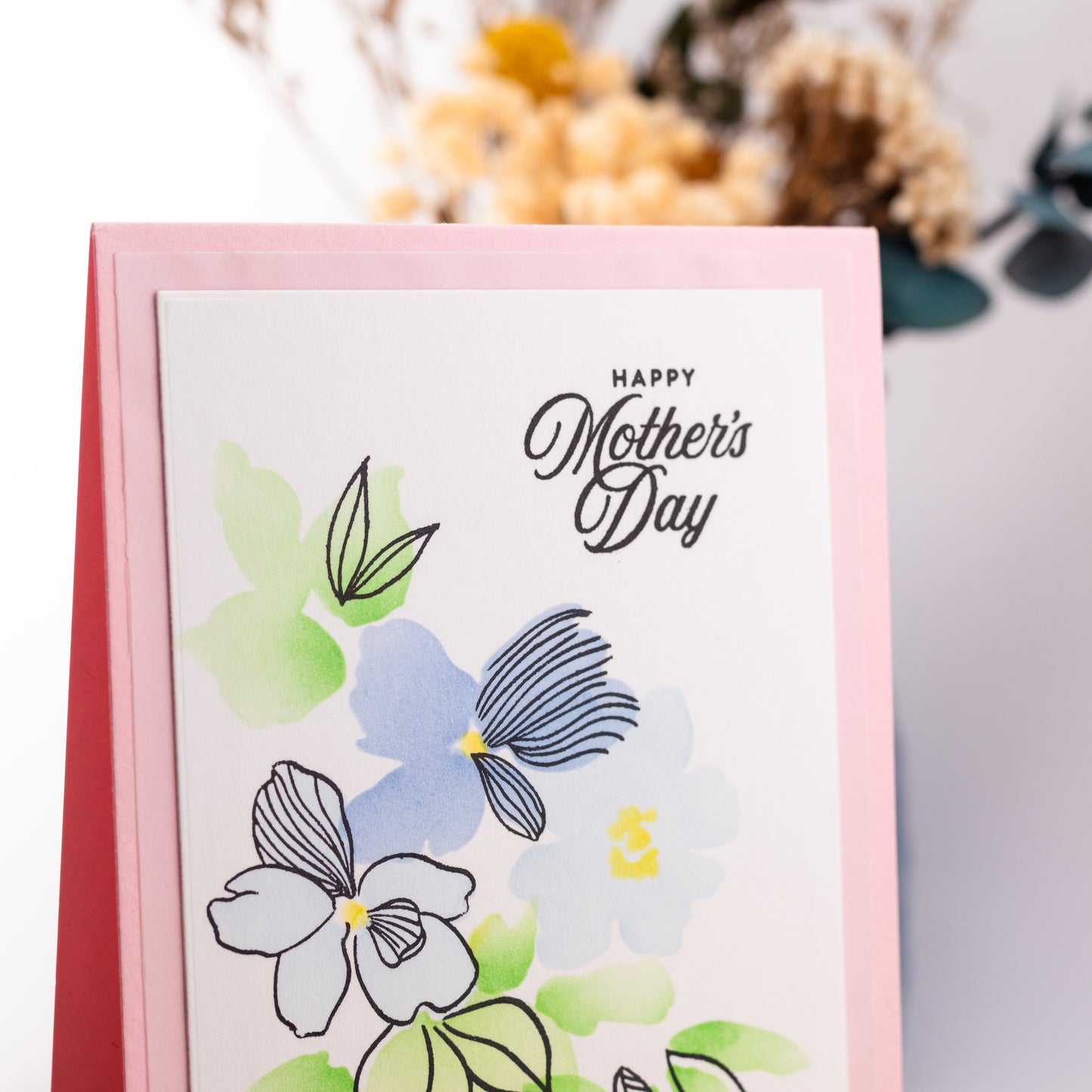 Floral Mother's Day - Handmade Greeting Card