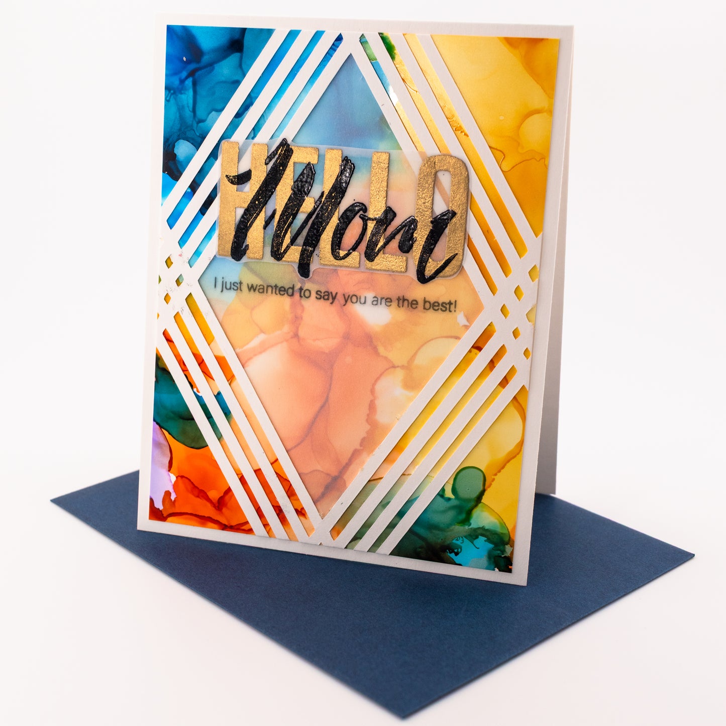 Hello, Mom - Handmade Greeting Card