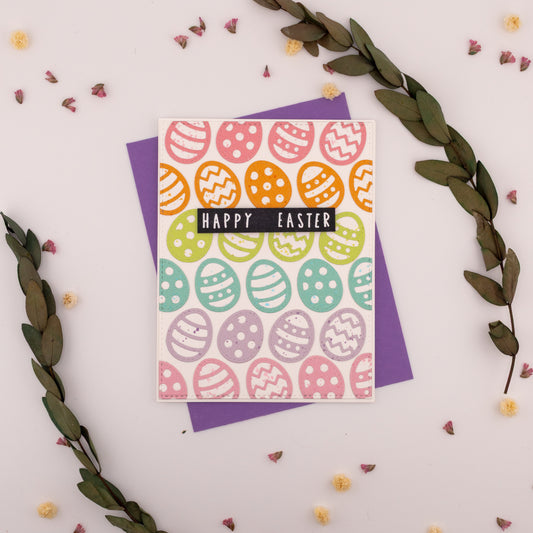 Mini Easter Eggs - Handmade Greeting Card