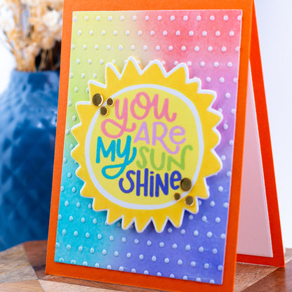 Rainbow Sunshine - Handmade Greeting Card