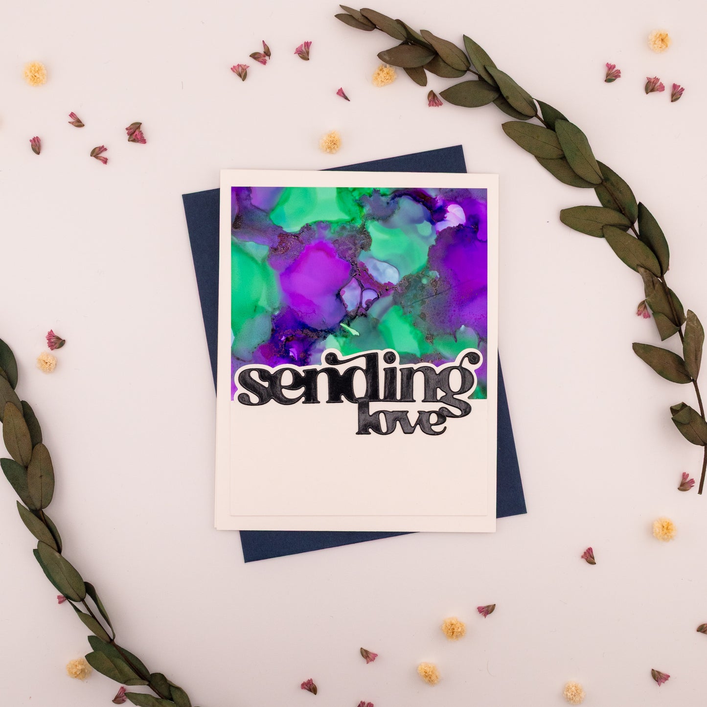 Sending Love - Handmade Greeting Card