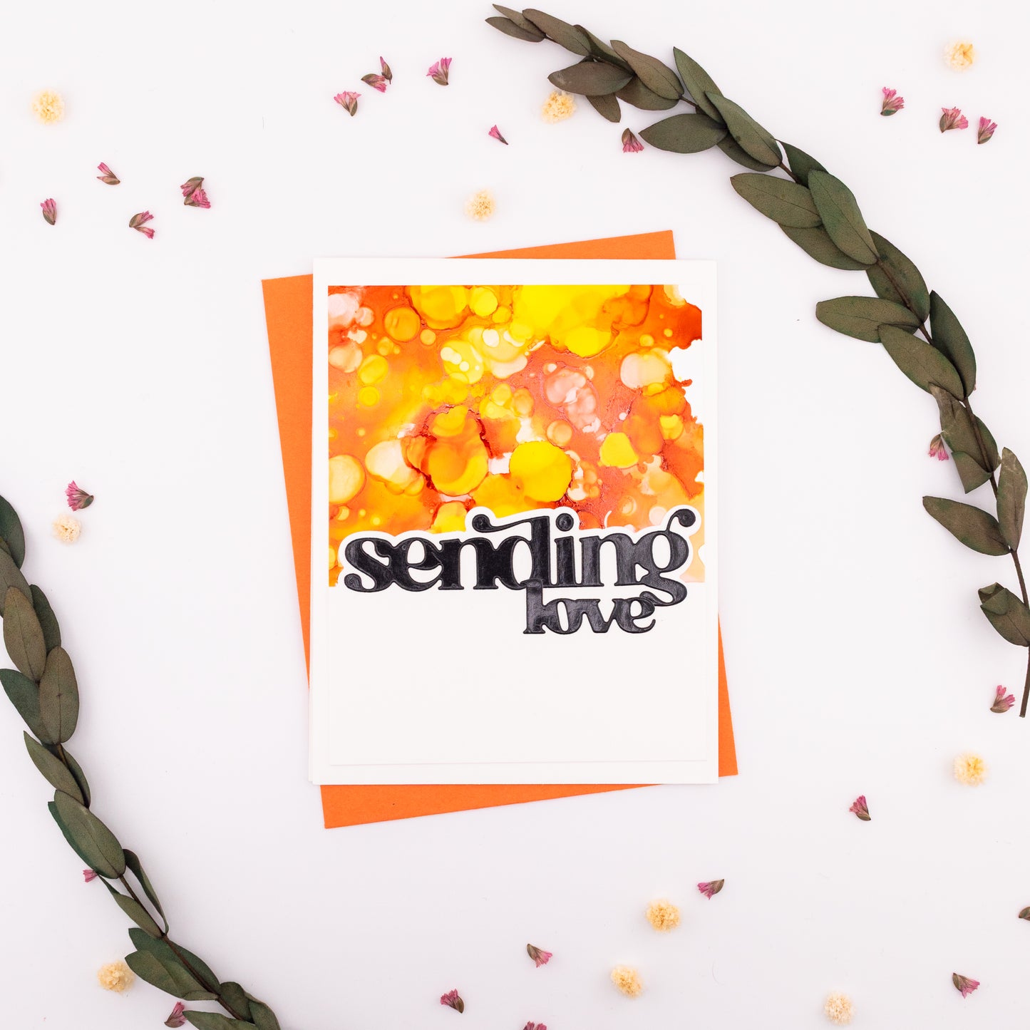 Sending Love - Handmade Greeting Card