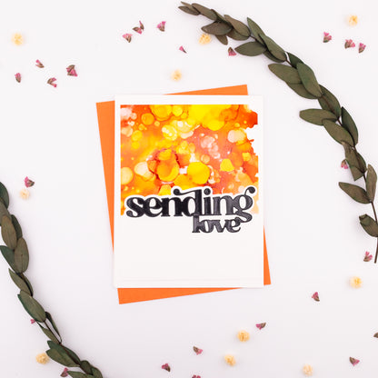Sending Love - Handmade Greeting Card