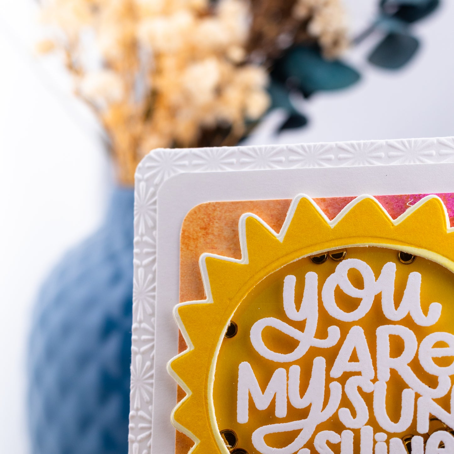 You are my Sunshine - Shaker - Handmade Greeting Card