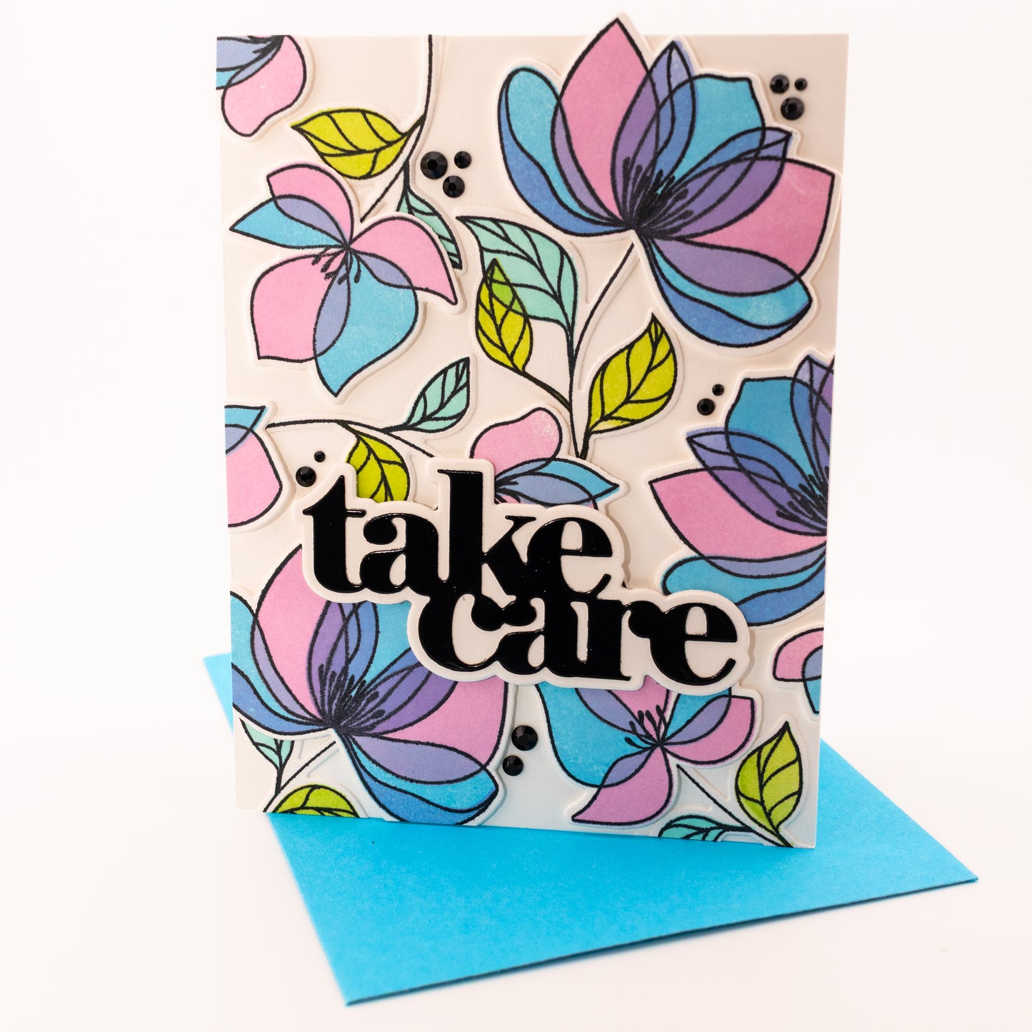 Multi Flowers - Handmade Greeting Card