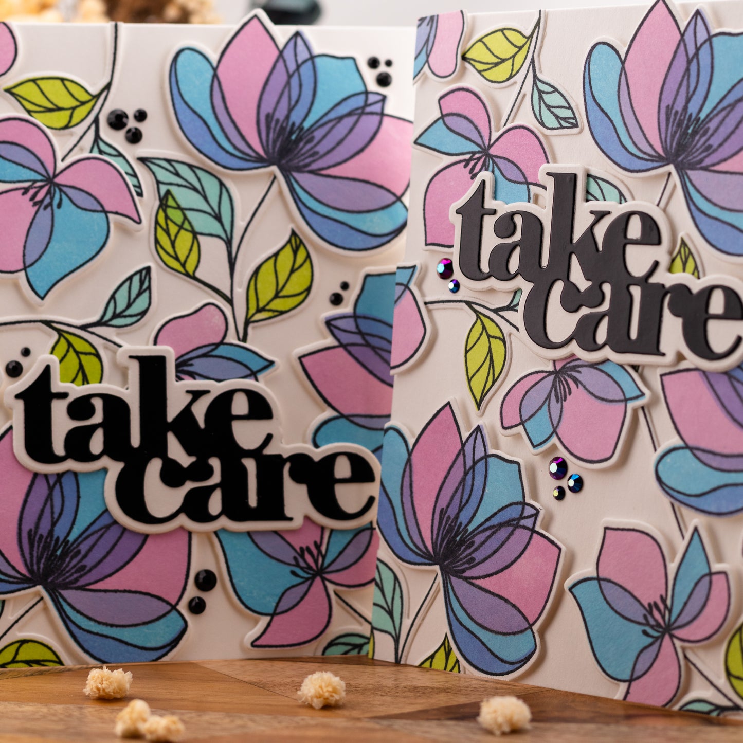 Multi Flowers - Handmade Greeting Card