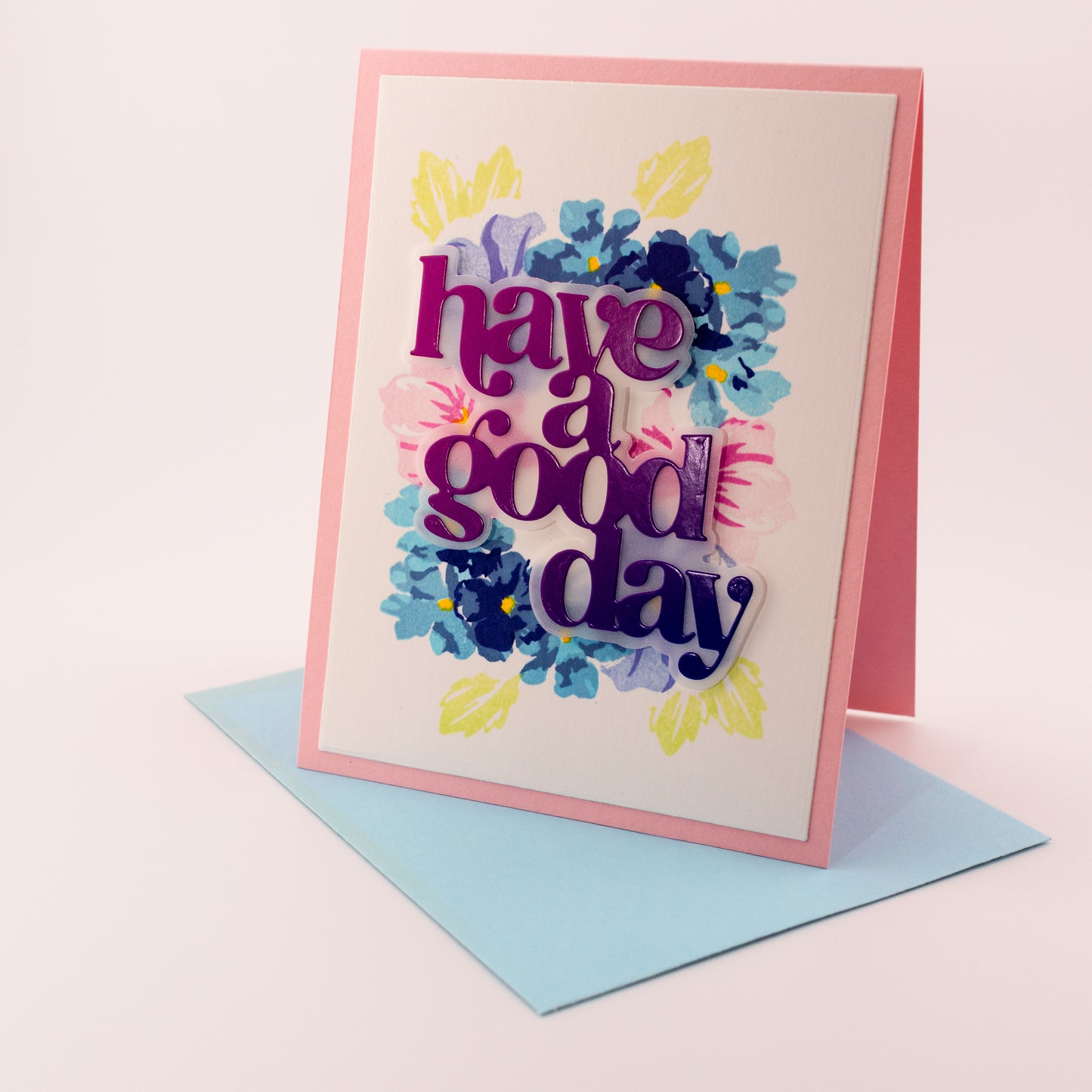 Flower Wheel - Handmade Greeting Card