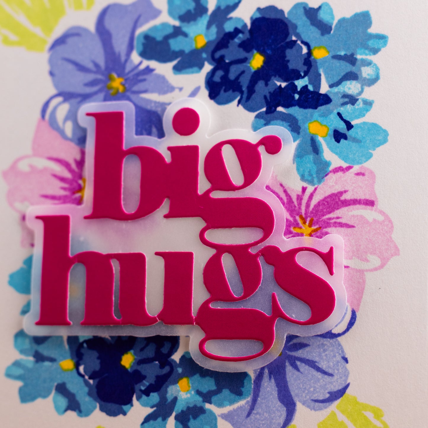 Flower Wheel - Handmade Greeting Card