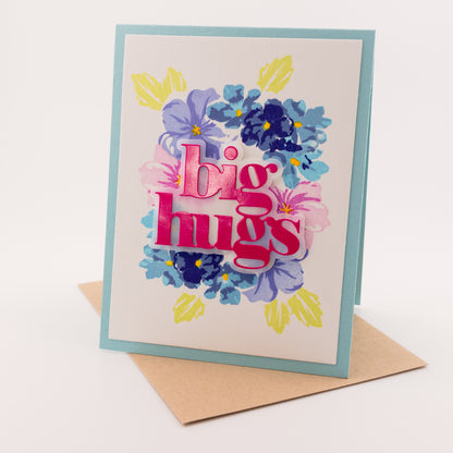 Flower Wheel - Handmade Greeting Card