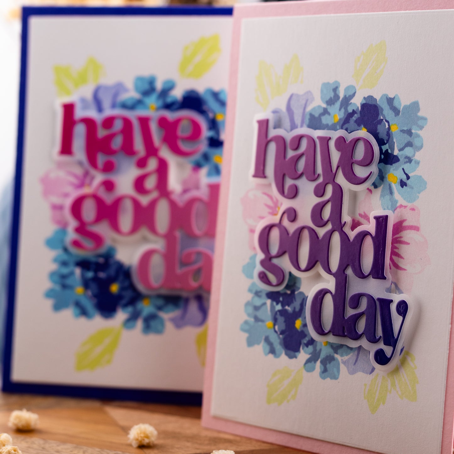 Flower Wheel - Handmade Greeting Card