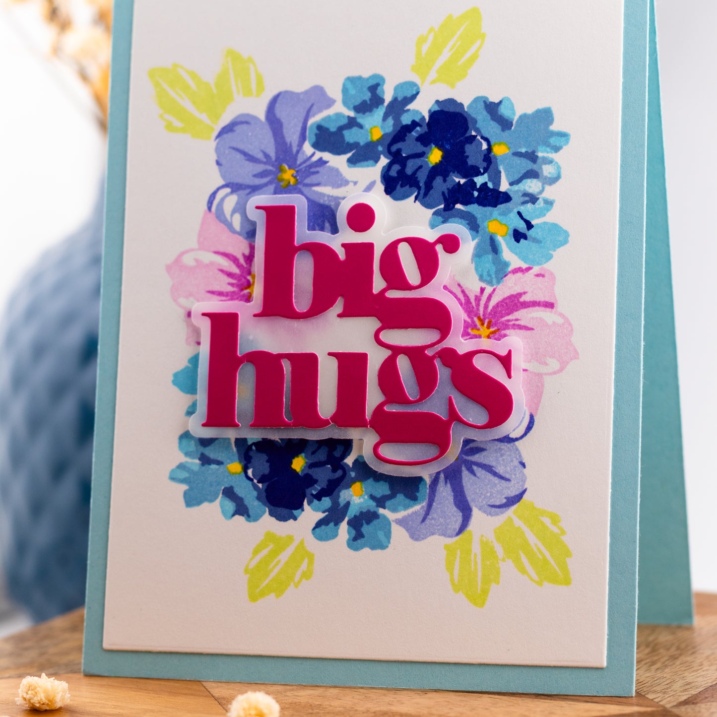 Flower Wheel - Handmade Greeting Card
