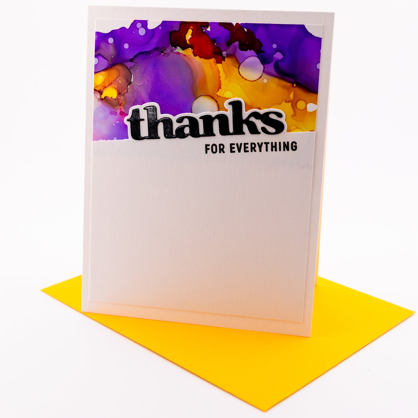 Thanks for Everything - Handmade Greeting Card