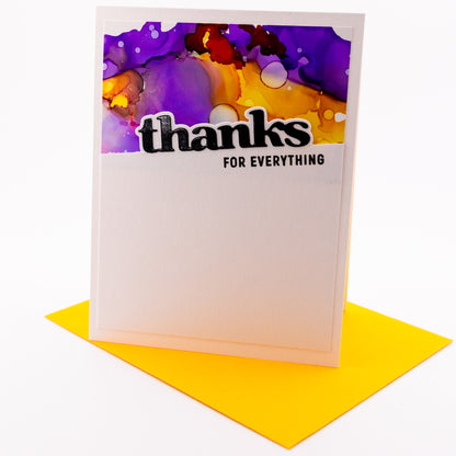 Thanks for Everything - Handmade Greeting Card