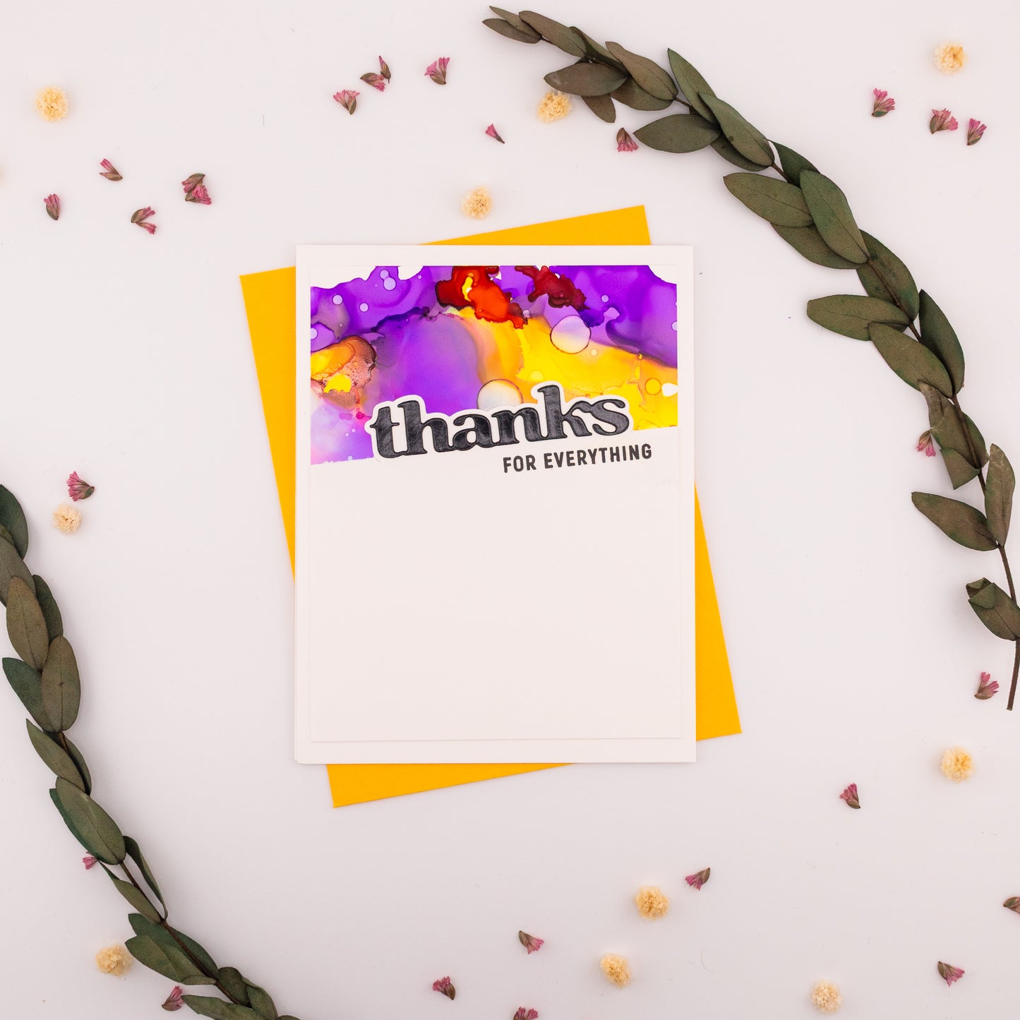 Thanks for Everything - Handmade Greeting Card