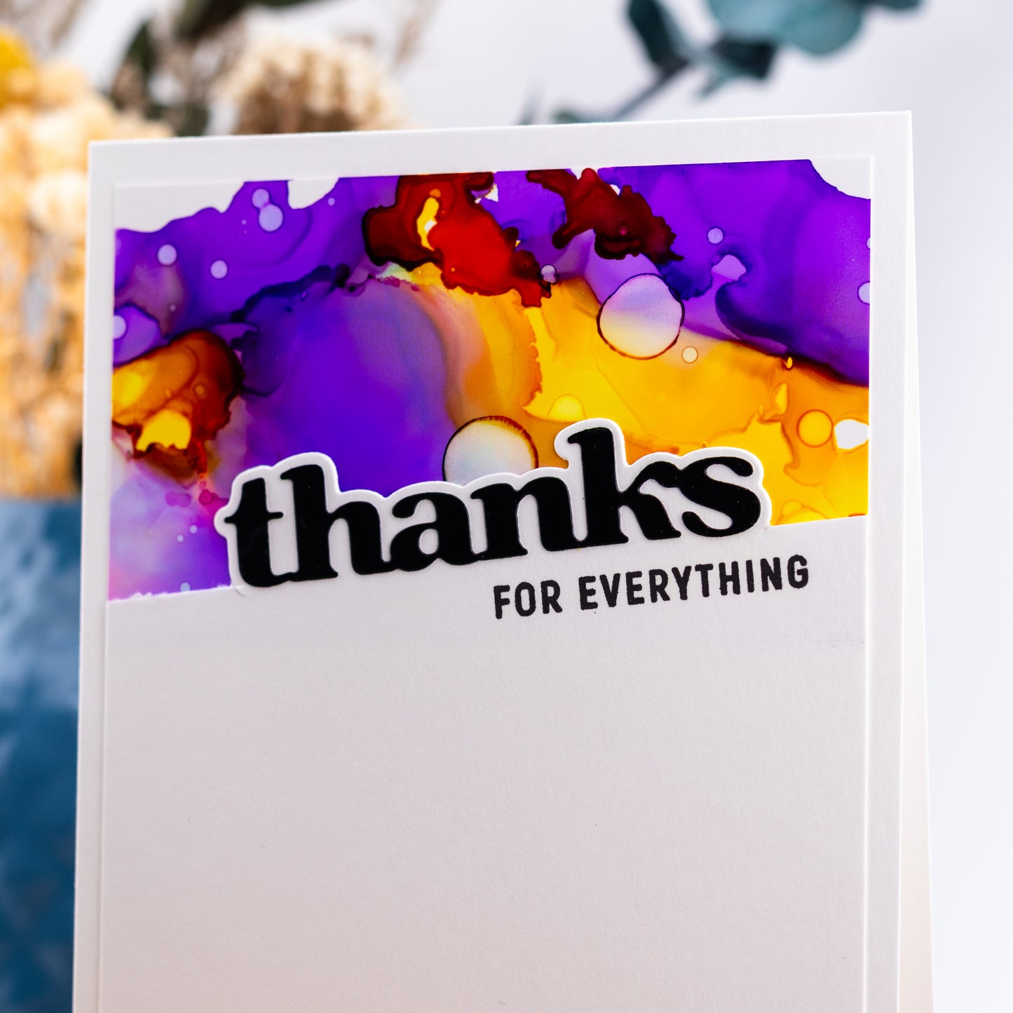 Thanks for Everything - Handmade Greeting Card