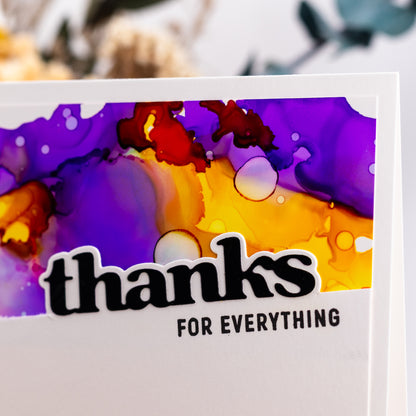 Thanks for Everything - Handmade Greeting Card