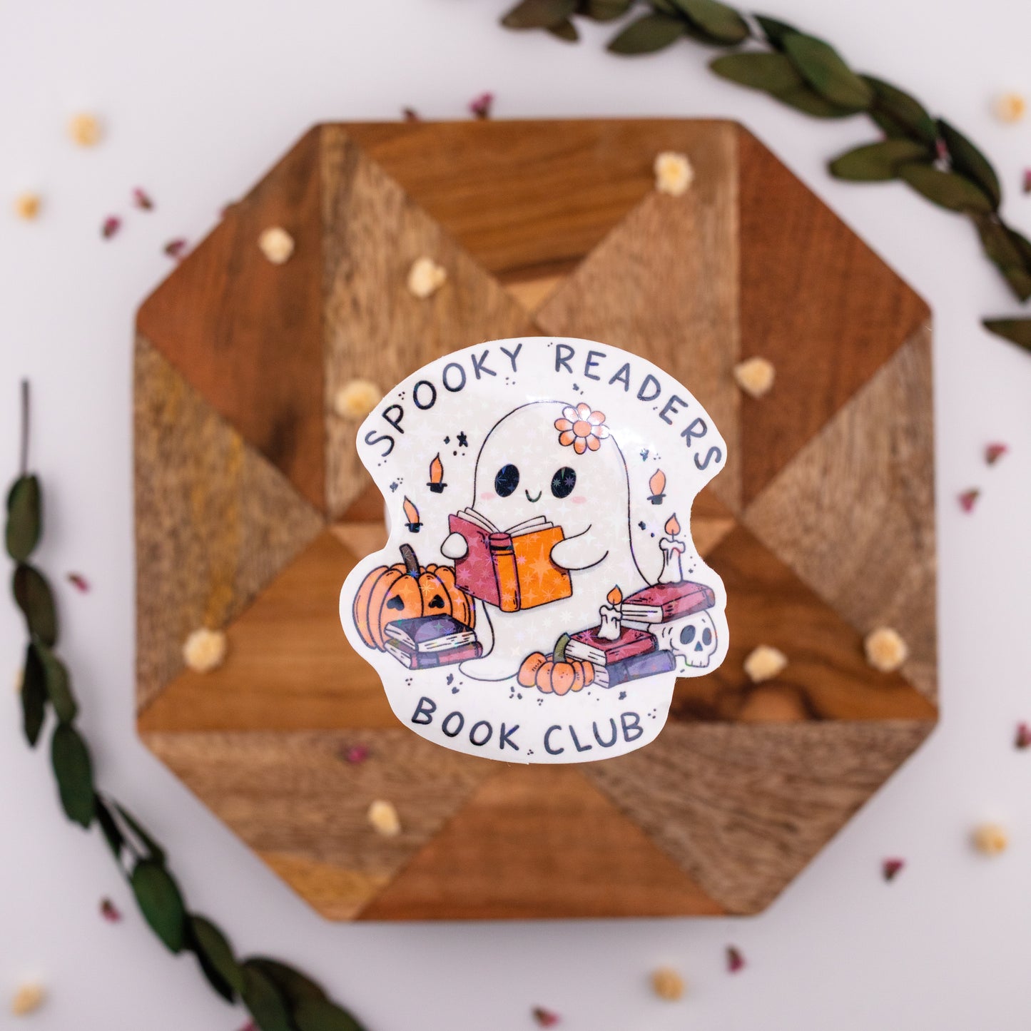 Spooky Readers Book Club Vinyl Sticker