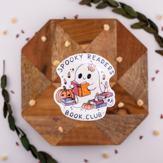 Spooky Readers Book Club Vinyl Sticker