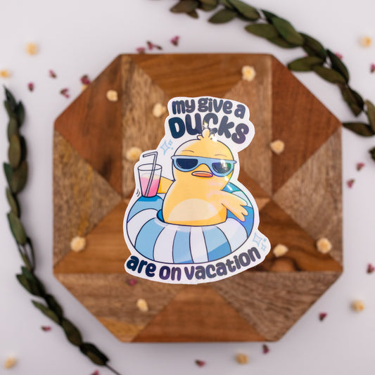 Give a Duck - Vinyl Sticker