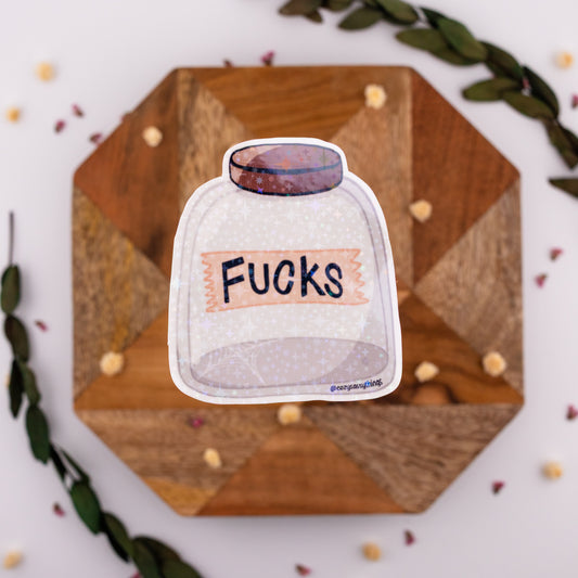 No Fucks Vinyl Sticker