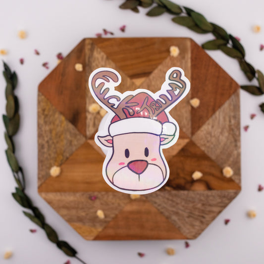F** Trump Reindeer Vinyl Sticker