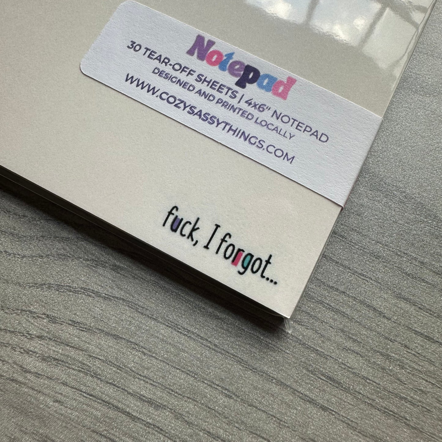 Shit I Will Forget Notepad