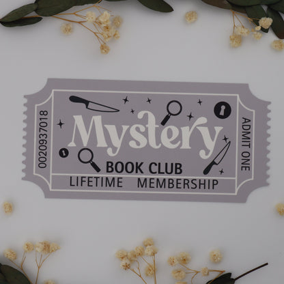 Ticket Stub Book Club Reading Log Bookmark