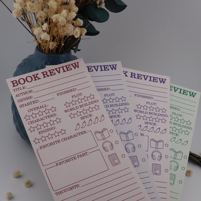 Book Review Bookmark Notepad