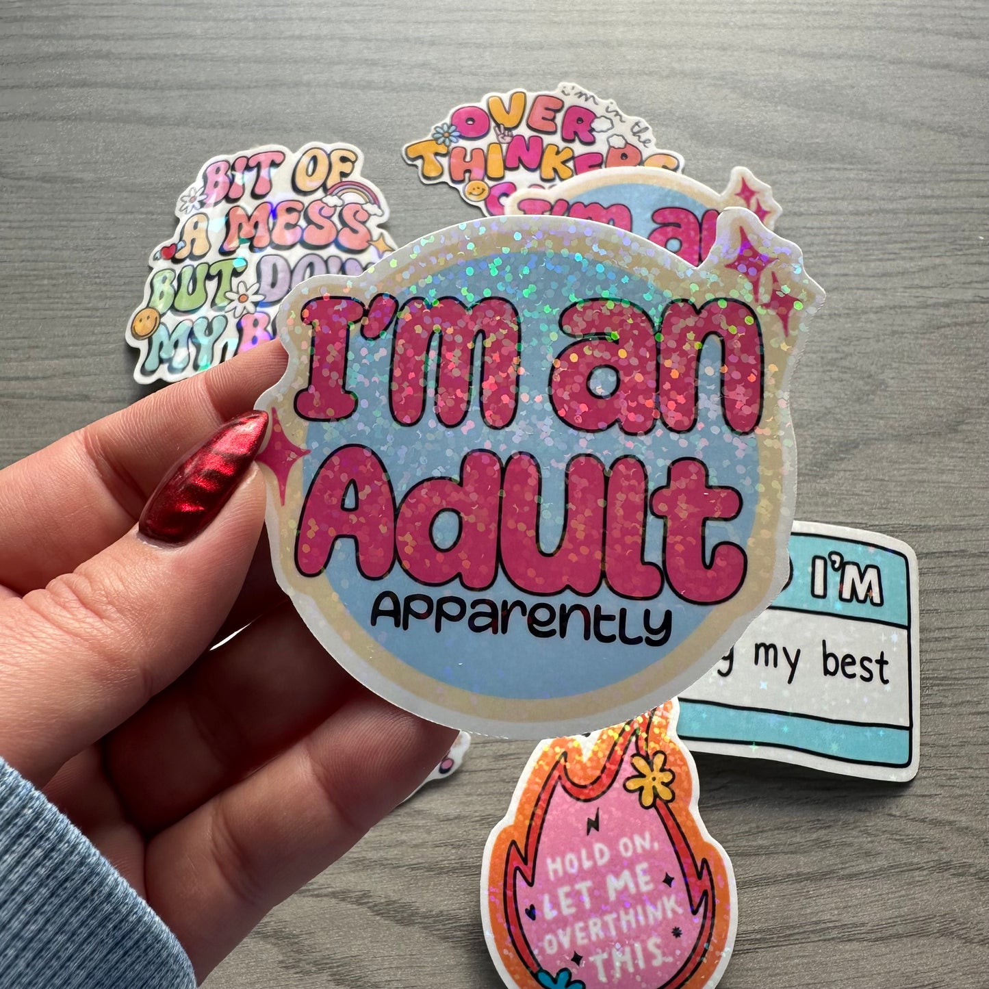 I'm an Adult Apparently Vinyl Sticker