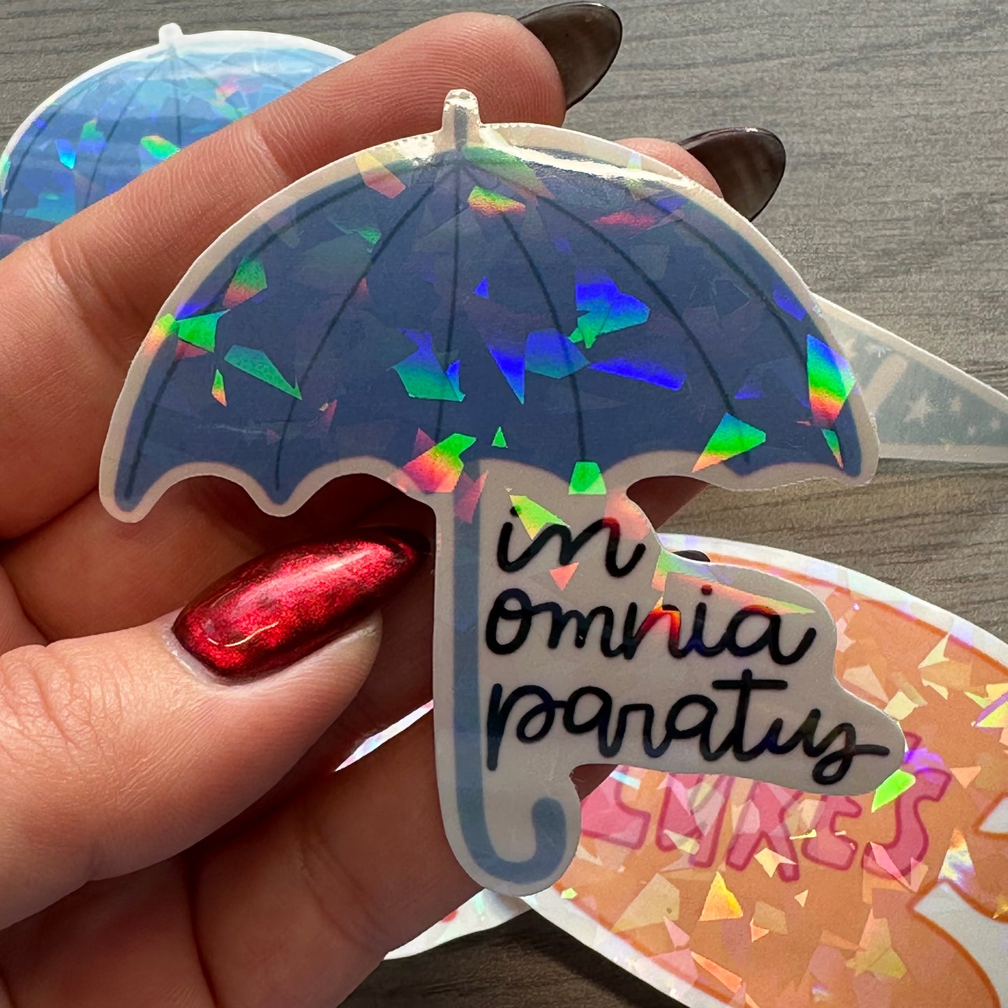 In Omnia Paratus Vinyl Sticker