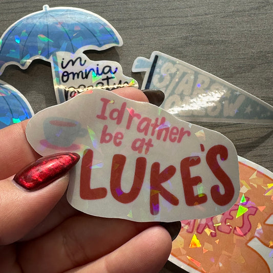 I'd Rather be at Luke's Vinyl Sticker