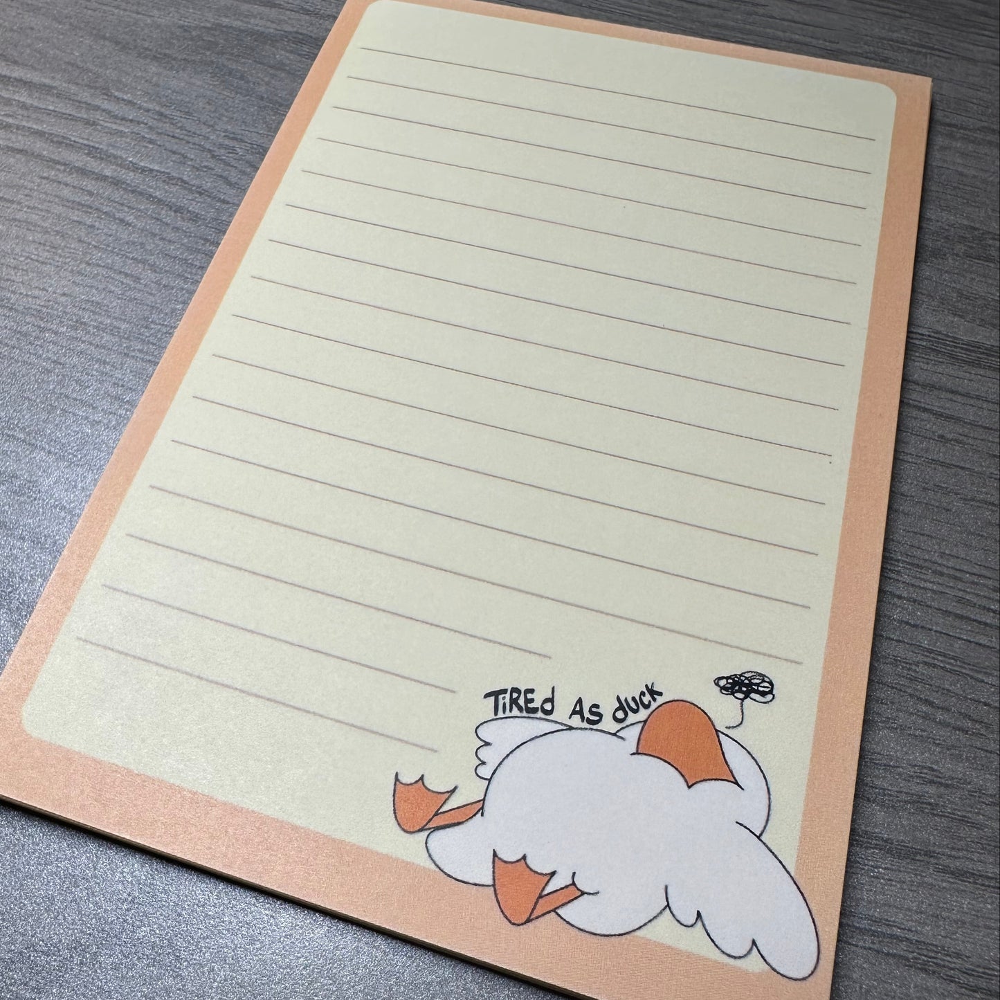 Tired as Duck Notepad