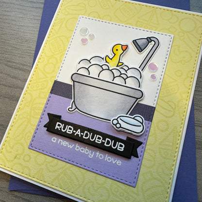 A New Baby To Love – Handmade Greeting Card