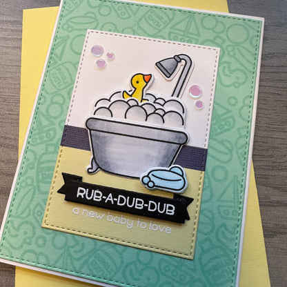 A New Baby To Love – Handmade Greeting Card
