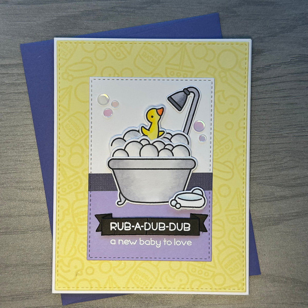 A New Baby To Love – Handmade Greeting Card