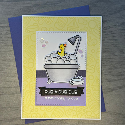 A New Baby To Love – Handmade Greeting Card