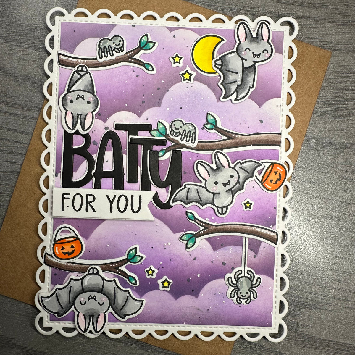 Batty for You – Handmade Greeting Card