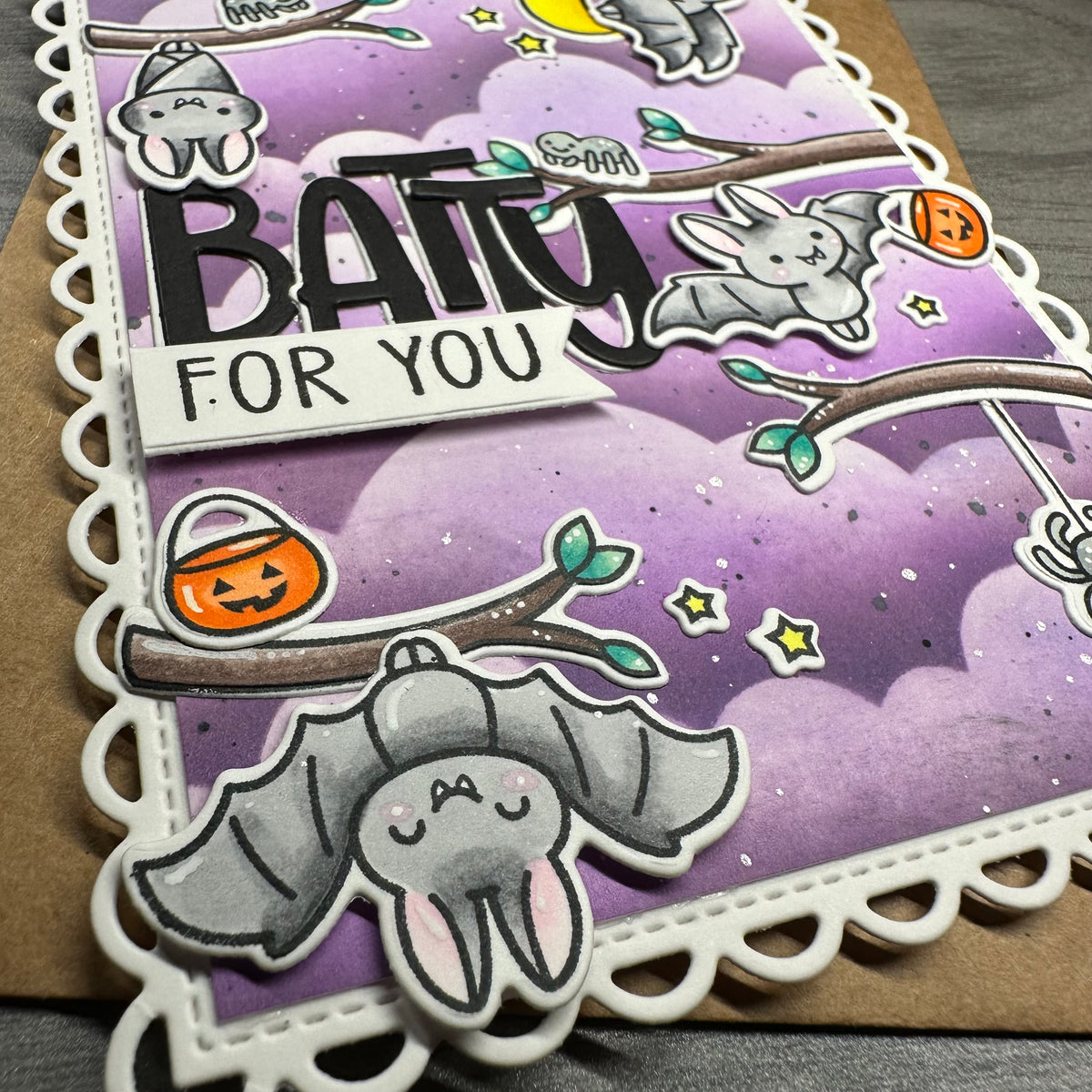 Batty for You – Handmade Greeting Card